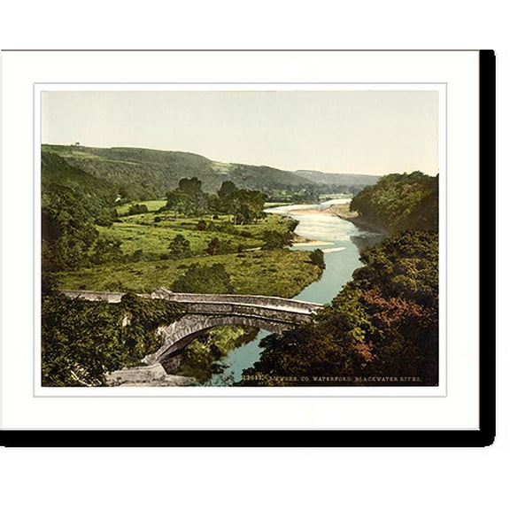 Historic Print, Blackwater River. Lismore. Co. Waterford Ireland, 18" x 24"