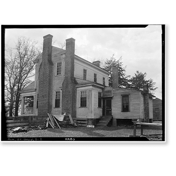 Historic Print, Bland House, County Road 11 vicinity, Orrville vicinity, Dallas County, AL - 2, 16" x 20"