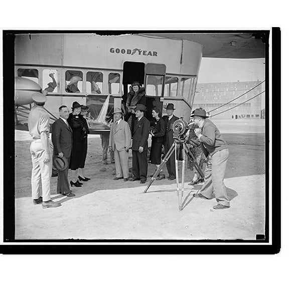 Historic Print, Blimp, Golden Gate city section, 4/13/38, 18" x 24"