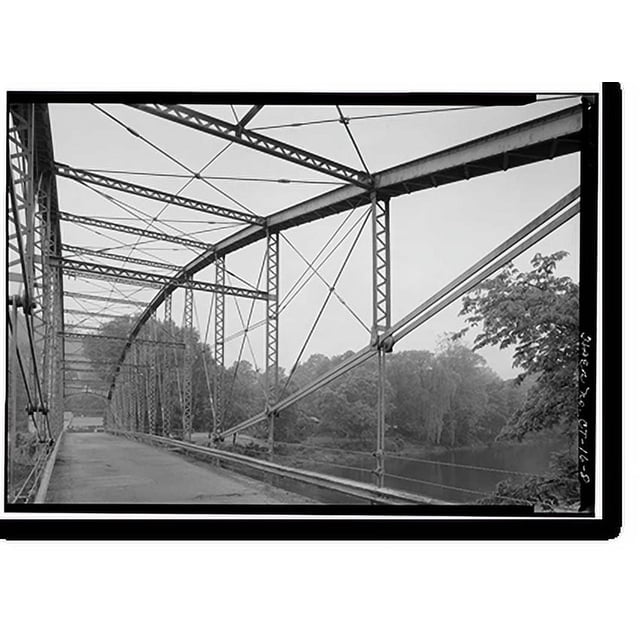 Historic Print, Boardman's Lenticular Bridge, Spanning Housatonic River