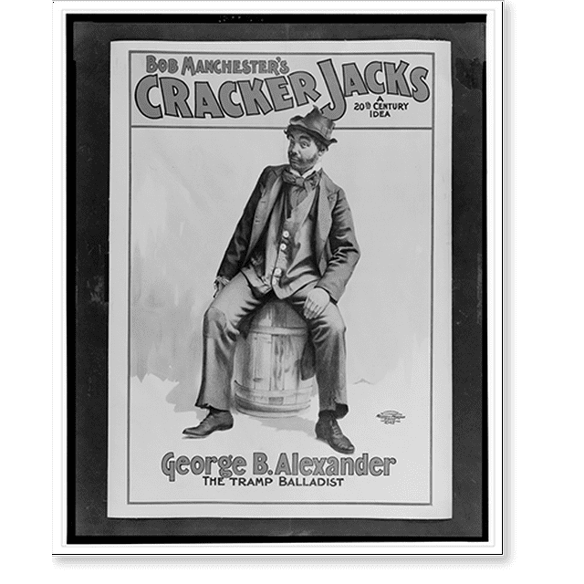 Historic Print, Bob Manchester's The Cracker Jacks a 20th century idea