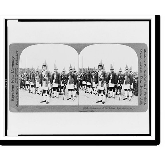 Historic Print, Bodyguard of the Sultan, Djokjakarta, Java, 16" x 20"