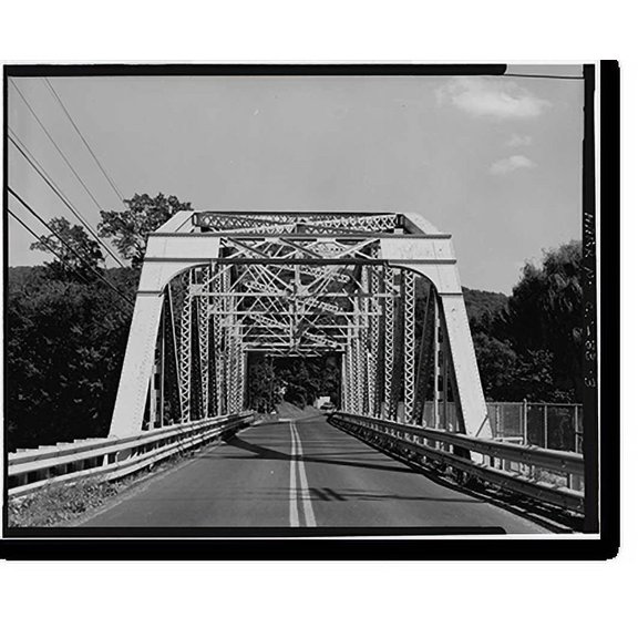 Historic Print, Bog Hollow Bridge, Spanning Housatonic River on CT State Route 341, Kent, Litchfield County, CT - 3, 18" x 24"