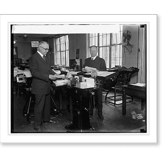 Historic Print, Bonus Bureau, Authentication Machine, 11/24/24, 18" x 24"