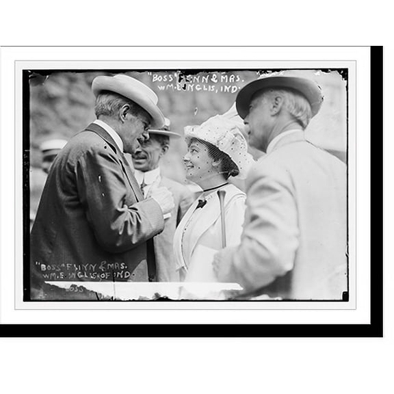 Historic Print, Boss Flinn & Mrs. W.E. Inglish of Ind., 18" x 24"