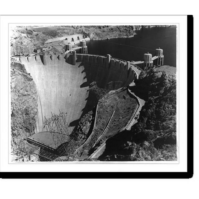 Historic Print, [Boulder Dam (now called Hoover Dam); overview of