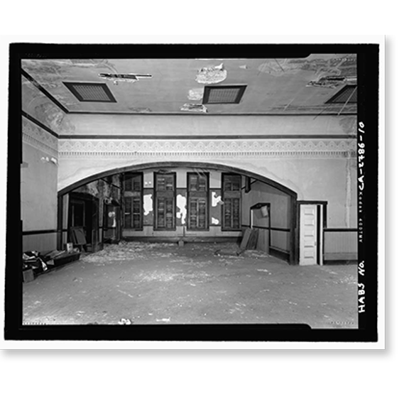 Historic Print, Bower Building, 409-413 East Weber Avenue, Stockton, San Joaquin County, CA - 10, 18" x 24"