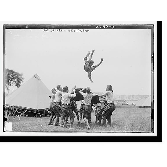 Historic Print, Boy Scouts - Gettysburg, 16" x 20"