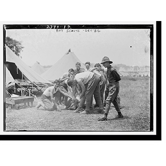 Historic Print, Boy Scouts - Gettysburg - 2, 18" x 24"
