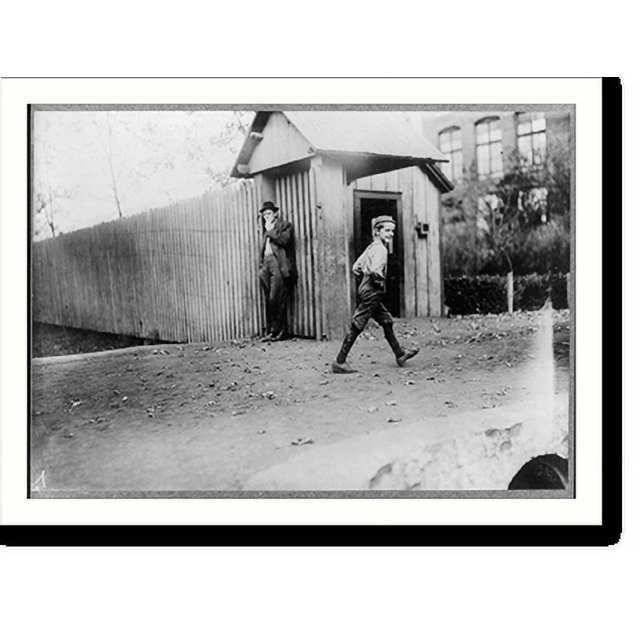 Historic Print, Boys going to work, Merrimac Mills, noonhour. Location