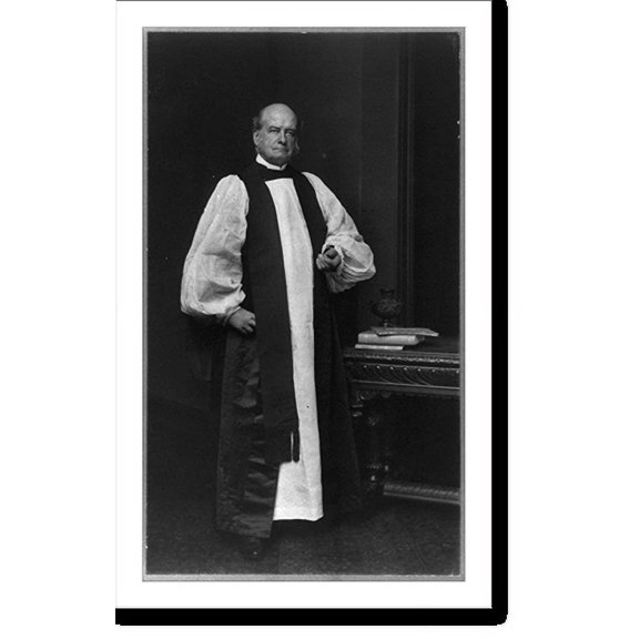 Historic Print, [Bp. Henry Codman Potter, 1834-1908, full length, standing, facing right], 18" x 24"