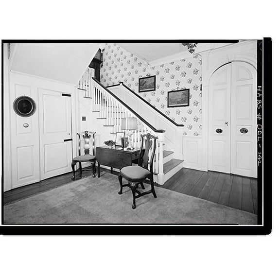 Historic Print, Bradford-Loockerman House, 419 South State Street, Dover, Kent County, DE - 2, 18" x 24"