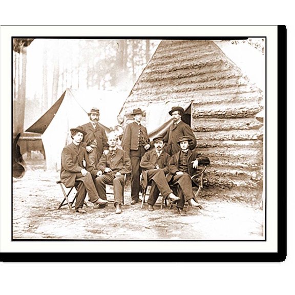 Historic Print, Brandy Station Va. Clerks at Army of the Potomac headquarters, 18" x 24"