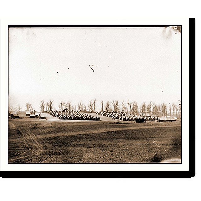 Historic Print, Brandy Station Va. General view of 6th New York