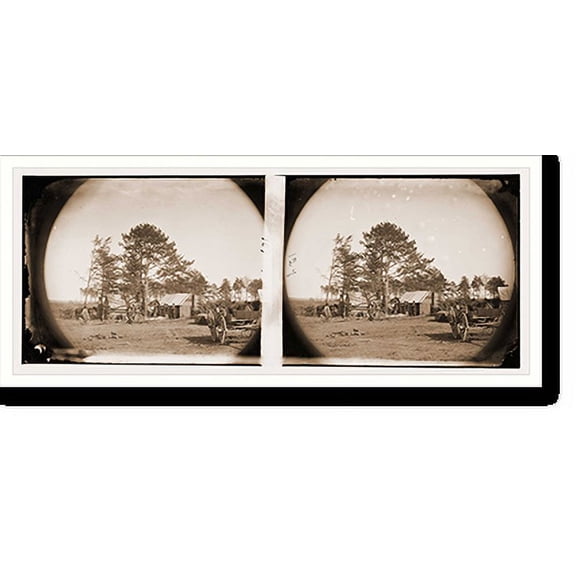 Historic Print, Brandy Station Virginia. Winter quarters of scouts and guides. Army of the Potomac, 18" x 24"