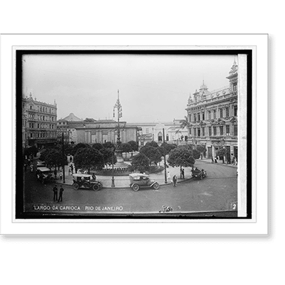 Historic Print, Brazil. Rio de Janeiro, 16" x 20"