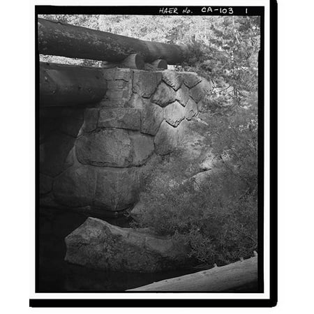 Historic Print, Bridalveil Creek Bridge, Spanning Bridalveil Creek on Glacier Point Road, Yosemite Village, Mariposa County, CA, 18" x 24"