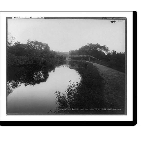 Historic Print, Bridge near Swede's Mine, 16" x 20"
