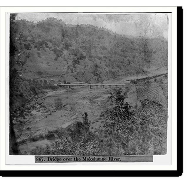 Historic Print, Bridge over the Mokelumne River, 16" x 20"