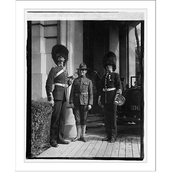 Historic Print, British and American Guard, 16" x 20"