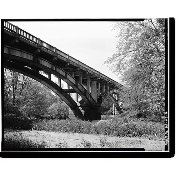Historic Print, Broad River Highway Bridge, State Route 72, spanning Broad River, Carlton vicinity, Madison County, GA - 4, 16" x 20"