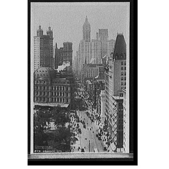 Historic Print, Broadway, New York, 18" x 24"
