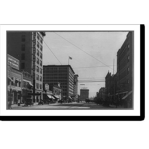 Historic Print, [Broadway, Oklahoma City, Oklahoma], 16" x 20"