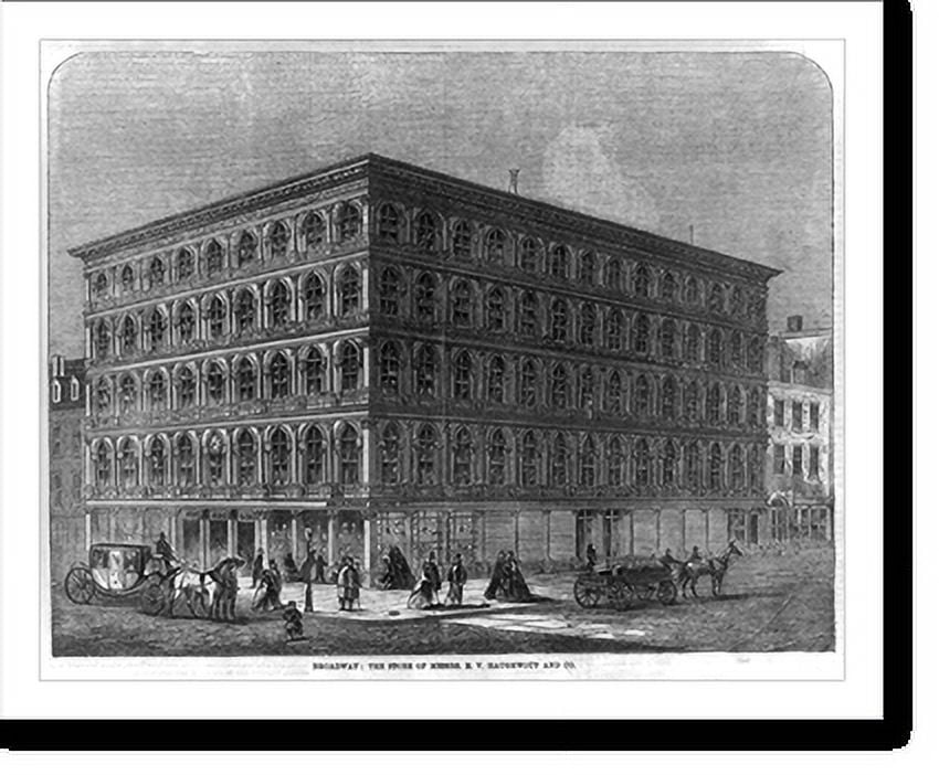 Historic Print, Broadway The Store of Messrs. E.V. Haughwout and Co