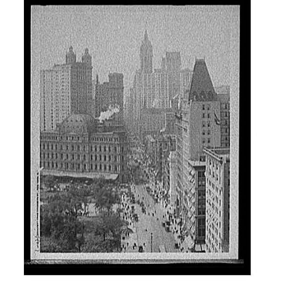 Historic Print, Broadway from Chambers St., New York, N.Y., 16" x 20"