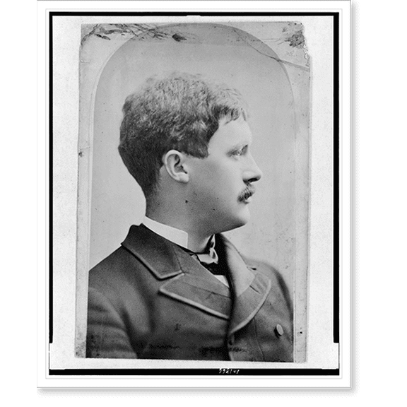 Historic Print, [Buck Grant, head-and-shoulders portrait, facing right], 16" x 20"