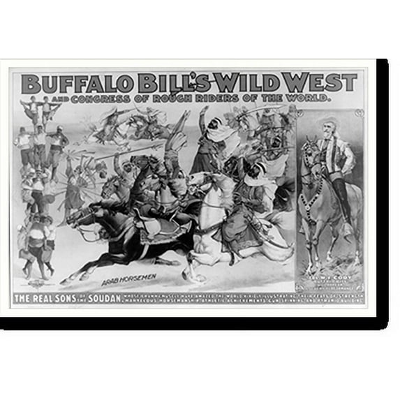 Historic Print, Buffalo Bill's wild west and congress of rough riders ...