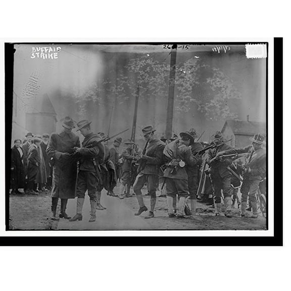 Historic Print, Buffalo strike, 16" x 20"
