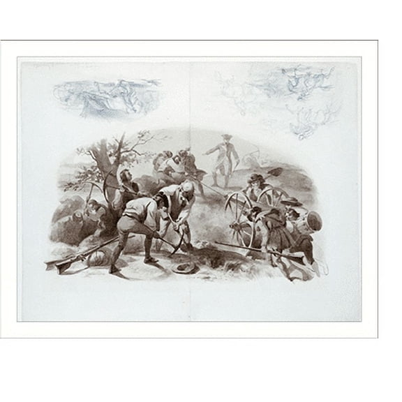 Historic Print, [Bunker Hill], 18" x 24"