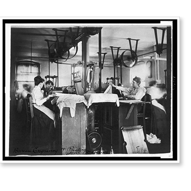 Historic Print, Bureau engraving & printing stamp division, 16" x 20