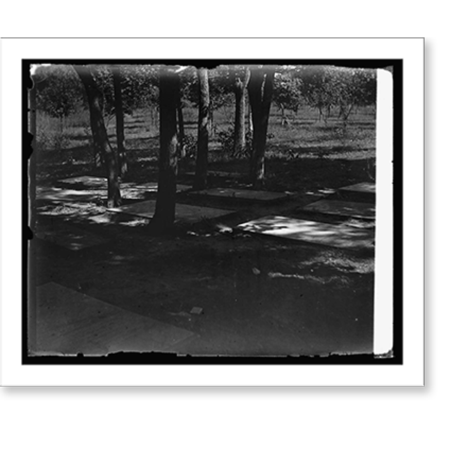 Historic Print, Burial Ground, Marshall Hall, 16" x 20"