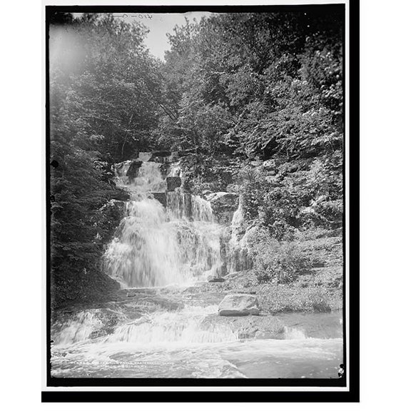 Historic Print, Buttermilk Falls, Kaaterskill Clove, Catskill Mountains, N.Y., 16" x 20"