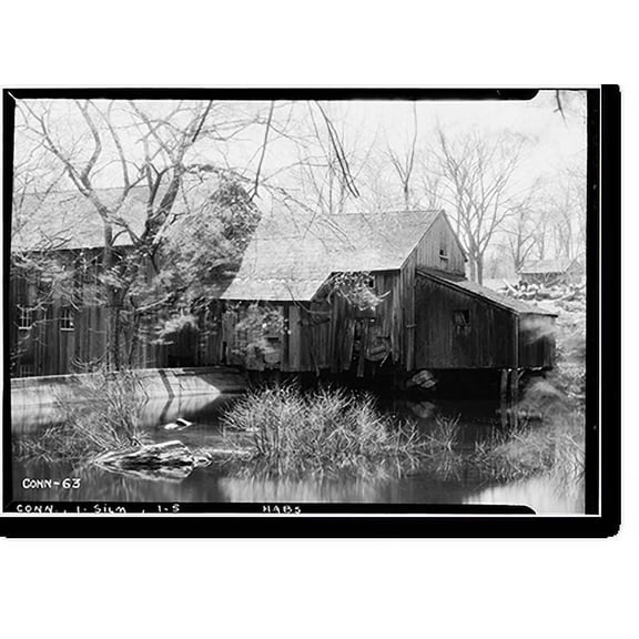 Historic Print, Buttery Sawmill, Silvermine, Fairfield County, CT, 16" x 20"