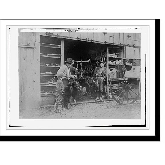 Historic Print, Buying Thanksgiving turkey, 16" x 20"