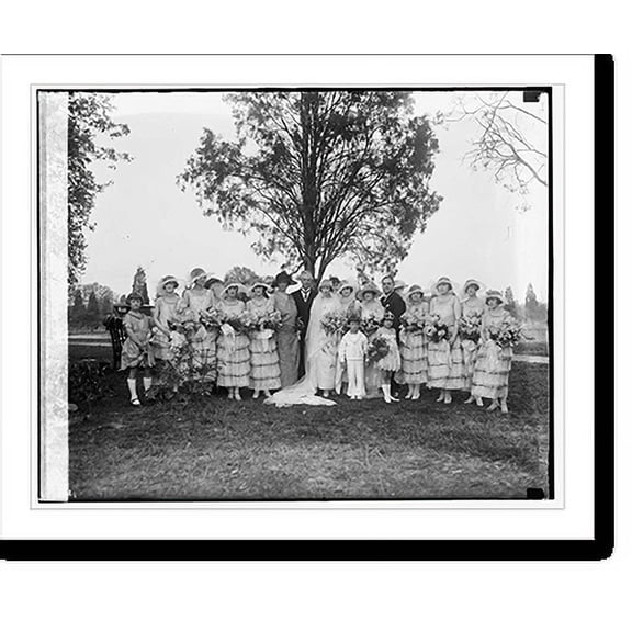 Historic Print, Byars - Coontz wedding, [5/6/24], 16" x 20"
