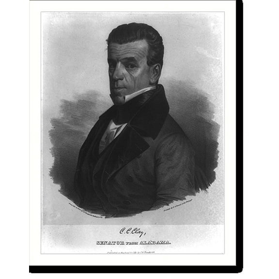 Historic Print, C.C. Clay, Senator from Alabama, 16" x 20"