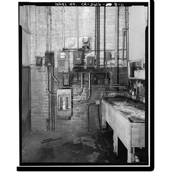 Historic Print, C.F. Forbes Gas Station, Automobile Repair Shop, 195 North Raymond Avenue, Pasadena, Los Angeles County, CA - 21, 18" x 24"