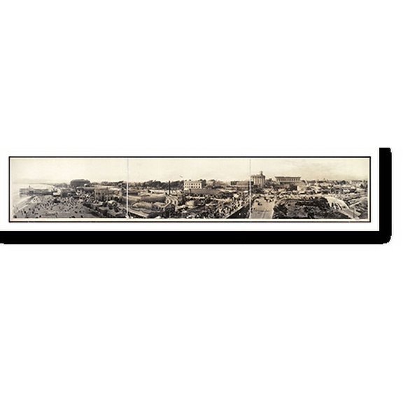 Historic Print, CA Long Beach 1 1908 PHOTO, Width 11" x Length 49"
