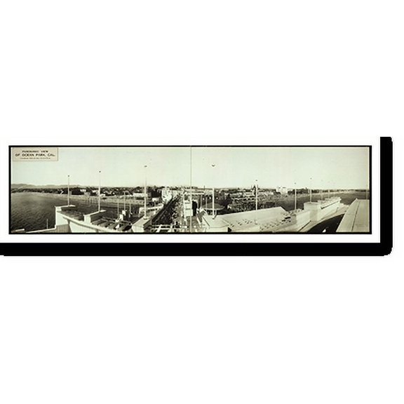 Historic Print, CA Ocean Park 1914 PHOTO, Width 7" x Length 36"