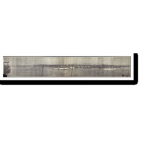 Historic Print, CA Vallejo 1908 PHOTO, Width 7" x Length 36"