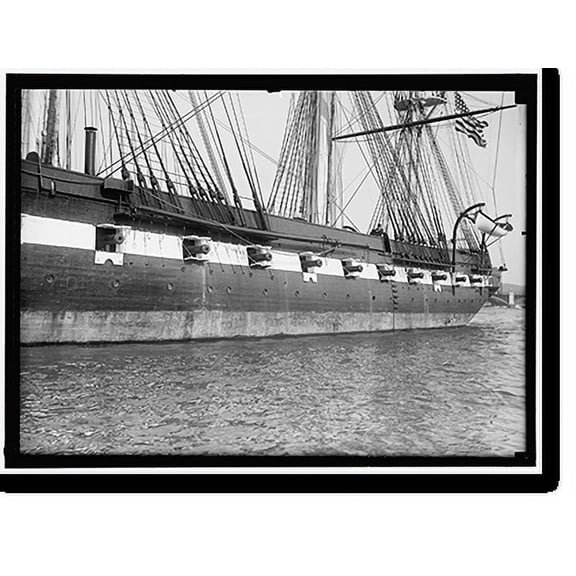 Historic Print, CONSTELLATION, U.S.S. - 5, 16" x 20"