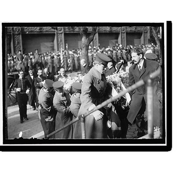 Historic Print, CRUZ, SENOR DON ANIBAL. AMBASSADOR FOR CHILE. HIS FUNERAL AT ST. PATRICK'S CHURCH. CASKET, 16" x 20"