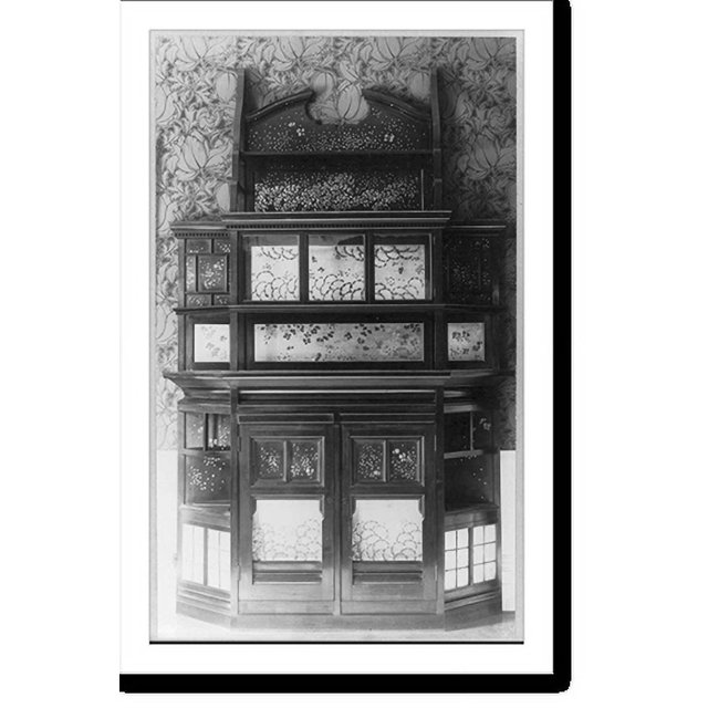 Historic Print, by E.W. Godwin with panels designed by