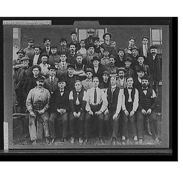 Historic Print, [Cadillac Motor Car Co. employees, possibly in front of
