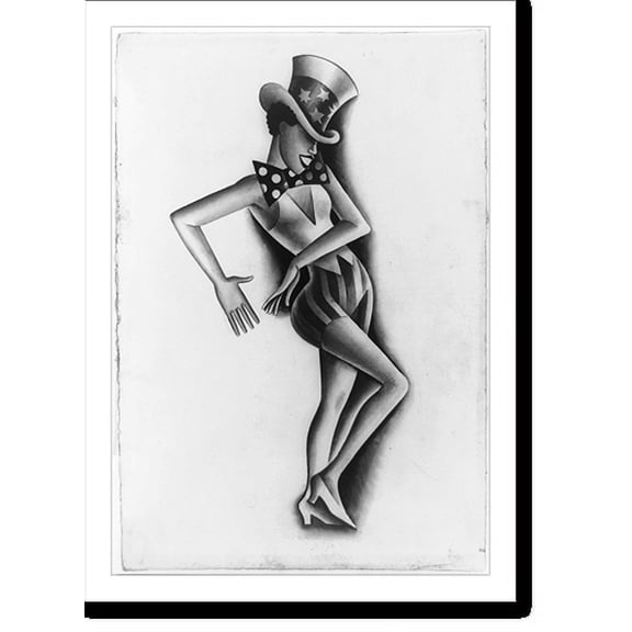 Historic Print, Cafe au lait, or Cotton Club dancer, 16" x 20"