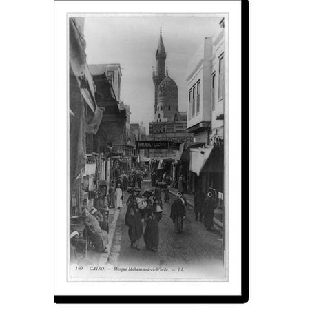 Historic Print, Cairo. Mosque Mohammed-el-Worde. LL, 16" x 20"